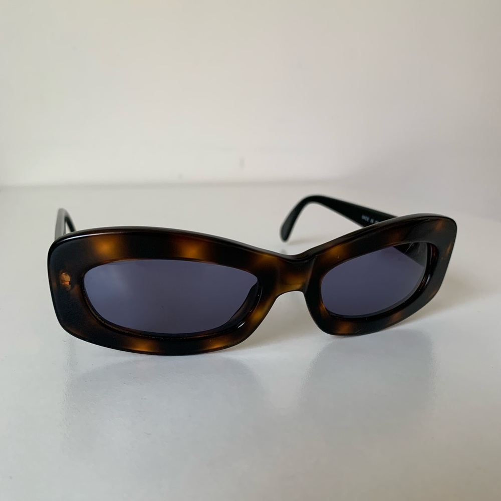 Chanel Vintage Narrow Tortoise Sunglasses
